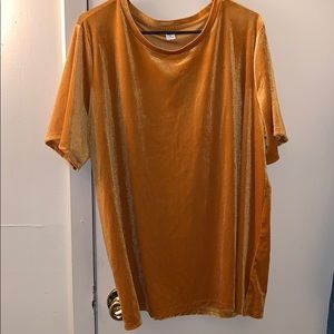 Mustard velvet shirt